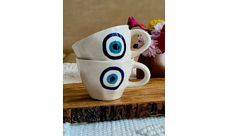 Ceramic Coffee Mug set with Saucer