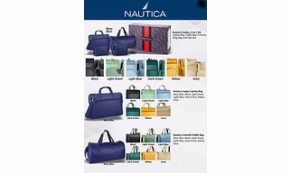 Nautica Duffle Bags - Crocodile Texture