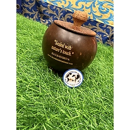 SUGRIVA Coconut Shell Storage Container with Lid