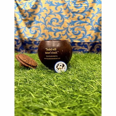Coconut Shell Storage Container with Lid-1