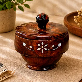 drivetech wooden container or sugar pot