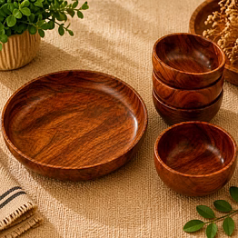 drivetech wooden multipurpose serving bowl