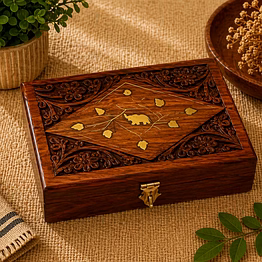 drivetech designer wooden jewellery box