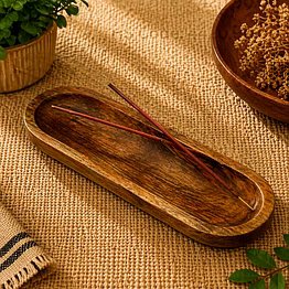 drivetech boat shaped wooden agarbatti stand