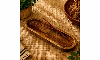 Boat Shaped Wooden Agarbatti Stand