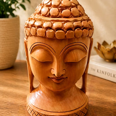 drivetech buddha headface statue idol