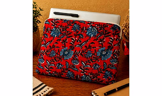 Quilted Cotton Laptop Sleeve