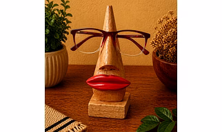 Wooden Round Shaped Specs Holder