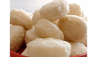Coconut coated candy
