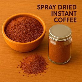 premium spray dried instant coffee for bulk export supply | katke's spices for b2b global buyers, importers, and suppliers
