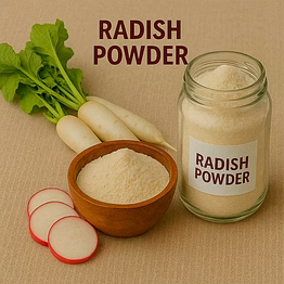 radish powder for bulk export – industrial vegetable powders ingredient | katke's vegetable powders for b2b global buyers, importers, and suppliers