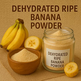 dehydrated ripe banana powde for bulk export – industrial fruit powders ingredient supply | katke's fruit powders for b2b global buyers, importers, and suppliers