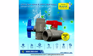 CPVC BALL VALVE - 1/2 INCH TO 2 INCH.