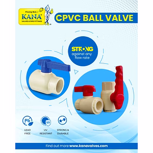 KANA CPVC Ball Valve - 1½ Inch (40mm or 1½")