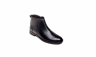 VeeMenz Snake Print Chain Boot