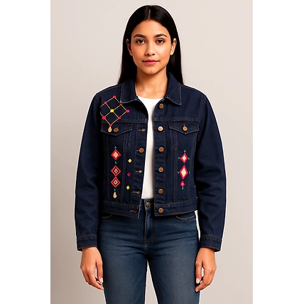 women's stylish denim Jacket-12732651