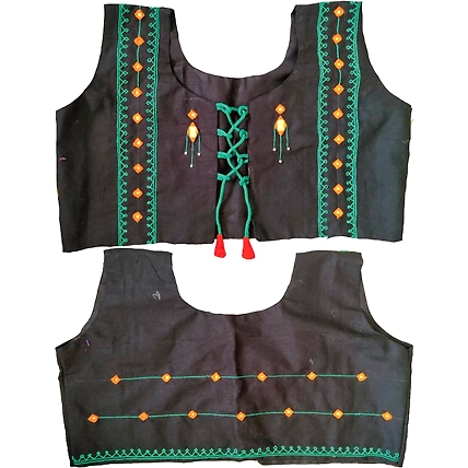 Stylish Sleeveless Waist coat-Zed Black-2