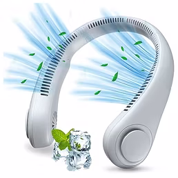 Portable Neck Fan Portable Rechargeable Neck Fan Better Then Table or Hand Fans  USB Charging Battery Fan  Smart Mini Neck  Fan