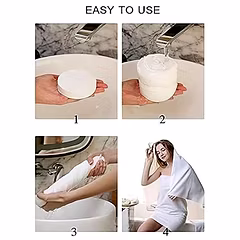 COMPRESSED BATH TOWEL TABLET Magic Expand Bath Towel Tablet(Size 70x140cm)  Compressed Towel 70 * 140 Cm Disposable Cotton Bath Towels Tablet Magic Drying Towel Portable Light and Reusable Suitable for Hiking Camping Beach Swimming and Traveling (Pack of 5)