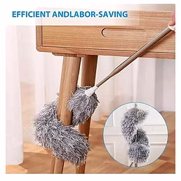 FAN MOP - FAN CLEANING DUSTER (100 INCH) FAN MOP FAN DUSTER MICROFIBER CLEANING MOP FAN CLEANING DUSTER MOP - 100 INCH FAN MOP WITH 100 INCHES EXPANDABLE POLE HANDLE WASHABLE DUSTER FOR HIGH