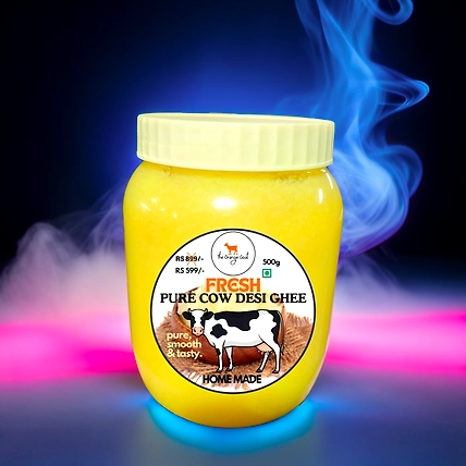 FRESH PURE COW DESI GHEE (HOMEMADE) 1000ml-3