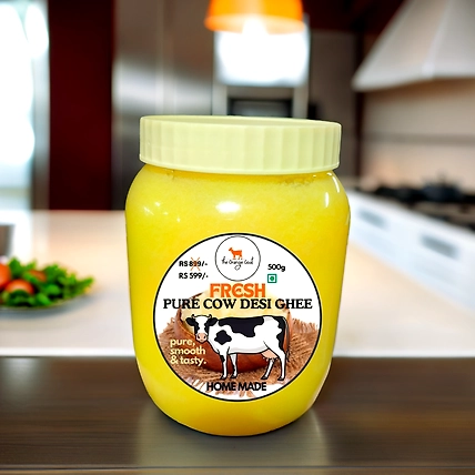 FRESH PURE COW DESI GHEE (HOMEMADE) 1000ml-4