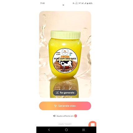 FRESH PURE COW DESI GHEE (HOMEMADE) 500ml-12684825