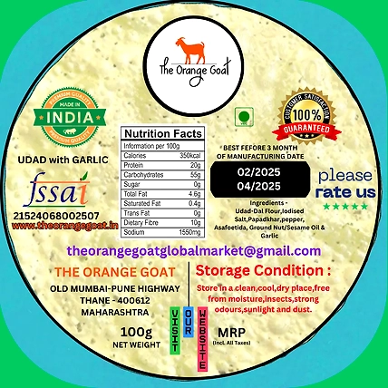 FRESH UDAD PAPAD (HOMEMADE) 50g-3