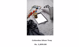 Colombo Silver Tray