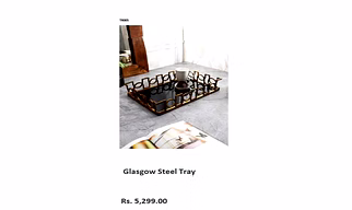 Glasgow Steel Tray