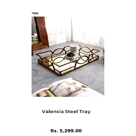 valencia steel tray