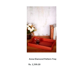 Anna Diamond Pattern Tray