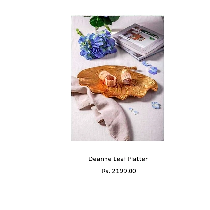 Deanne Leaf Platter-DA001