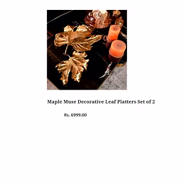 vb 0verseas maple muse decorative leaf platters set of 2