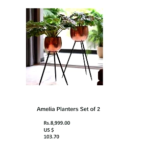 Amelia Planters Set of 2