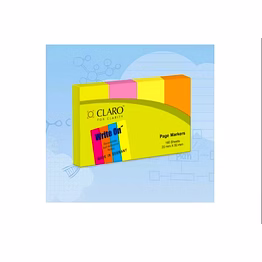 claro page markers 40 each 20mm x 50mm 4 pads