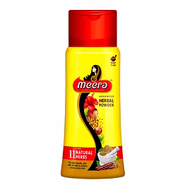 meera herbal hairwash powder jar 120gm