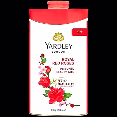 yardley talc red roses 100gm
