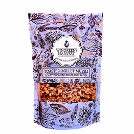 monsoon harvest millet mueselli-roasted cacao bean