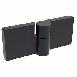 matte black lugano series glass to glass 180 degree hinge - for right hand door
