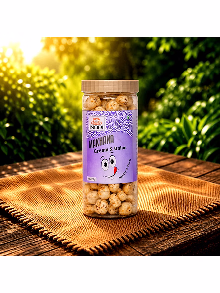 Cream & Onion Flavored Makhana Roasted Fox Nut Snack