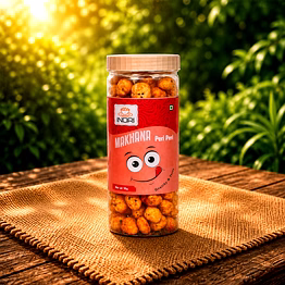 peri peri flavored makhana roasted fox nut snack