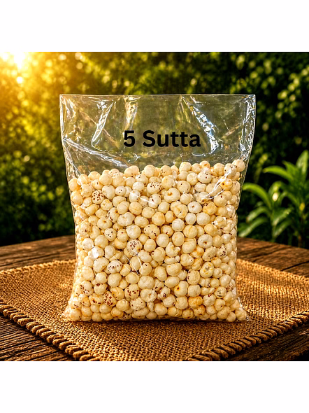 5 Sutta Premium Retail Grade Makhana Plain Fox Nuts By Inori