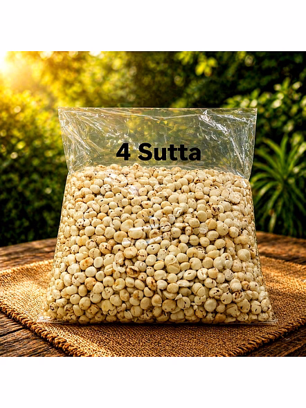 4 Sutta Standard Commercial Grade Makhana Plain Fox Nuts By Inori