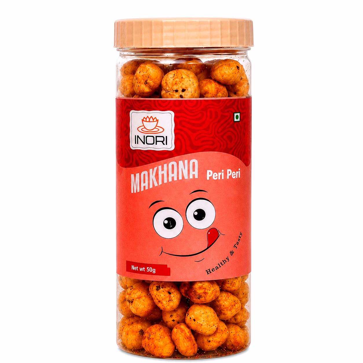 peri peri flavored makhana roasted fox nut snack