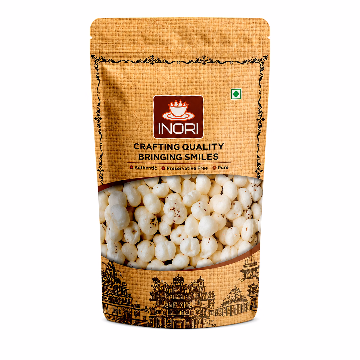 plain makhana 150g natural roasted fox nut snack