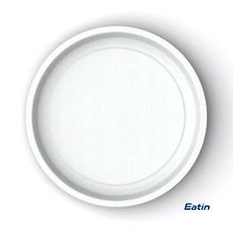 Biodegradable Disposable Tableware Eatin Round Plate 6 inch (Made from 100% Bagasse) set of 1500 piece