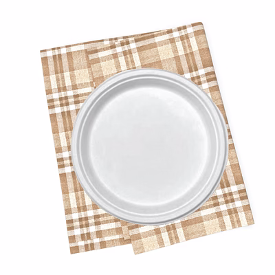 eatin biodegradable disposable tableware round plate 7 inch (made from 100% bagasse) set of 1000 piece
