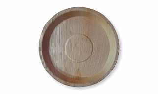 12"  round Areca leaf plats