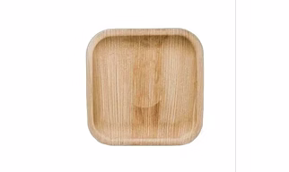 6" square Areca palm leaf plate